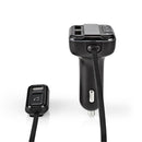 Nedis CATR123BK Fm-zender Voor In De Auto Bluetooth&reg; Pro-microfoon Ruisonderdrukking Microsd-ka