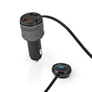 Nedis CATR124BK Fm-zender Voor In De Auto Bluetooth&reg; Pro-microfoon Ruisonderdrukking Handsfree