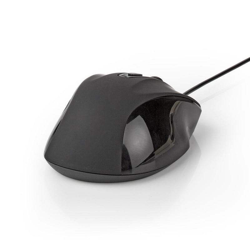 Nedis MSWD400BK Bekabelde Muis 800 / 1200 / 2400 / 3200 Dpi 6 Knoppen Zwart