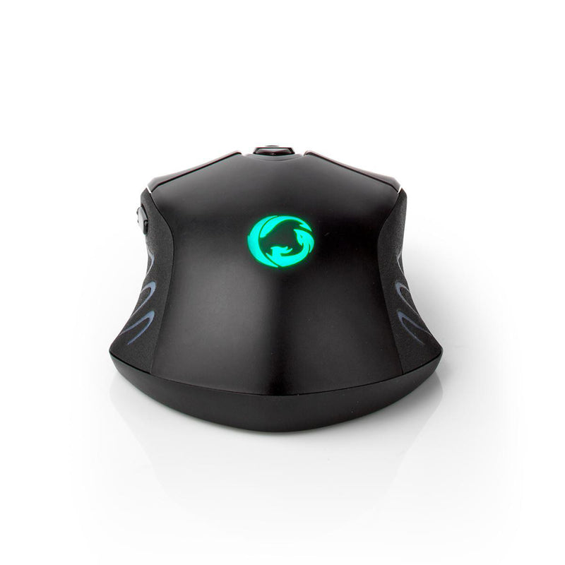 Nedis GMWS200BK Gaming Muis Wired &amp; Wireless Dpi: 500 / 1000 / 2000 / 3000 / 5000 / 10000 Dpi J