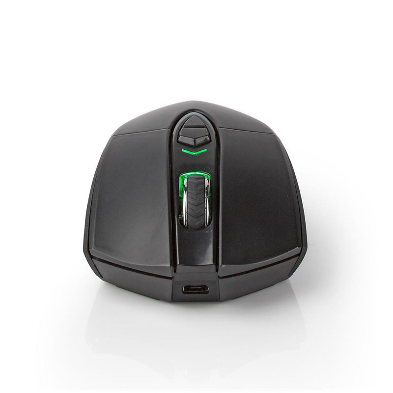 Nedis GMWS200BK Gaming Muis Wired &amp; Wireless Dpi: 500 / 1000 / 2000 / 3000 / 5000 / 10000 Dpi J
