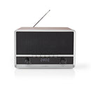 Nedis RDFM5200BN Fm-radio 12 W Fm Bluetooth® Klok- En Alarmfunctie Bruin / Zwart