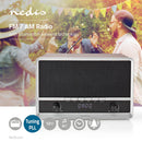 Nedis RDFM5200BN Fm-radio 12 W Fm Bluetooth® Klok- En Alarmfunctie Bruin / Zwart