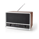 Nedis RDFM5200BN Fm-radio 12 W Fm Bluetooth® Klok- En Alarmfunctie Bruin / Zwart