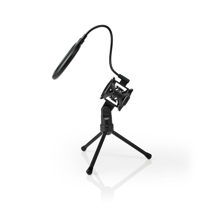 Nedis MPST00BK Microfoon-tafelstatief Pop-filter Zwart