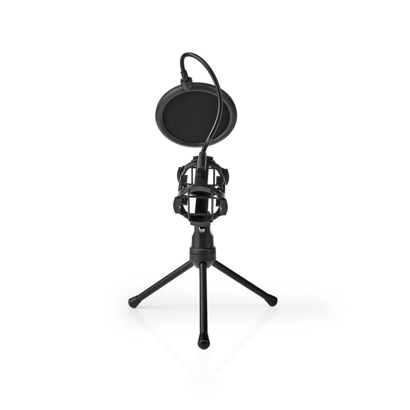 Nedis MPST00BK Microfoon-tafelstatief Pop-filter Zwart