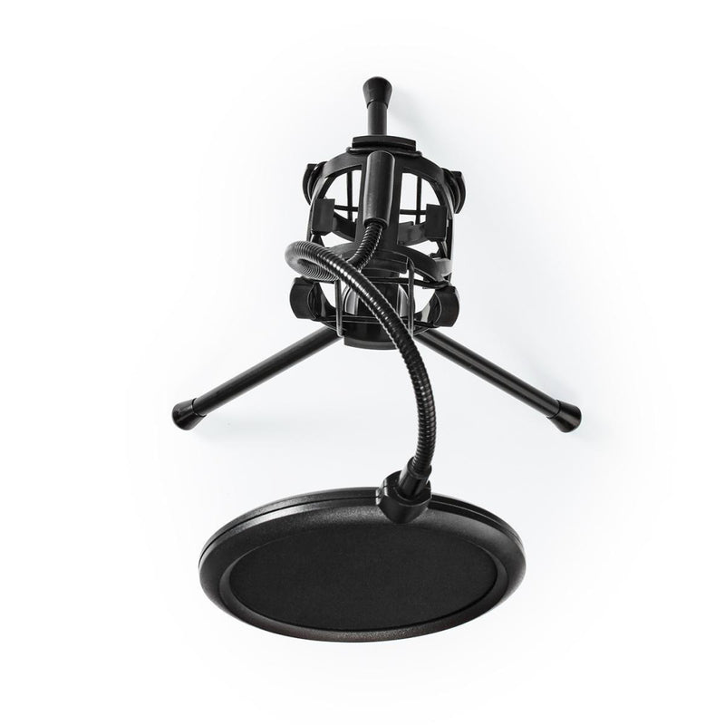 Nedis MPST00BK Microfoon-tafelstatief Pop-filter Zwart