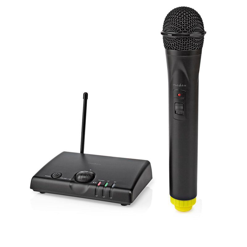 Nedis MPWL500BK Draadloze Microfoonset 1 Microfoon Cardioïde 40 Hz - 15 Khz 1500 Ohm -97 Db Volumeb
