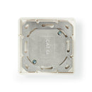 Nedis CCGP89250IV Netwerkwandcontactdoos Cat 6a 2x Rj45 Female - Vlakke Montage Ivoor