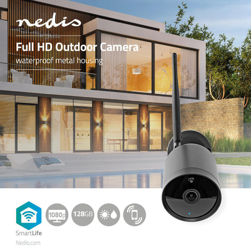 Nedis WIFICO40CBK Smartlife Camera Voor Buiten Wi-fi Full Hd 1080p Ip65 Cloud / Microsd 12 V Dc Nac