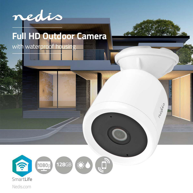 Nedis WIFICO50CWT Smartlife Camera Voor Buiten Wi-fi Full Hd 1080p Ip65 Cloud / Microsd 5,0 V Dc Na