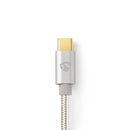 Nedis CCTB60800AL10 Usb 2.0 Kabel Voor Synchroniseren, Laden En Av-ondersteuning Usb-c&trade; Male