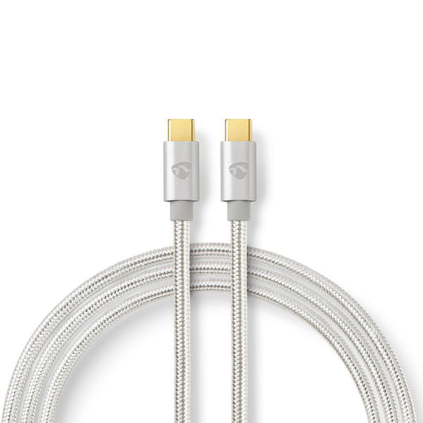 Nedis CCTB60800AL20 Usb 2.0 Kabel Voor Synchroniseren, Laden En Av-ondersteuning Usb-c&trade; Male