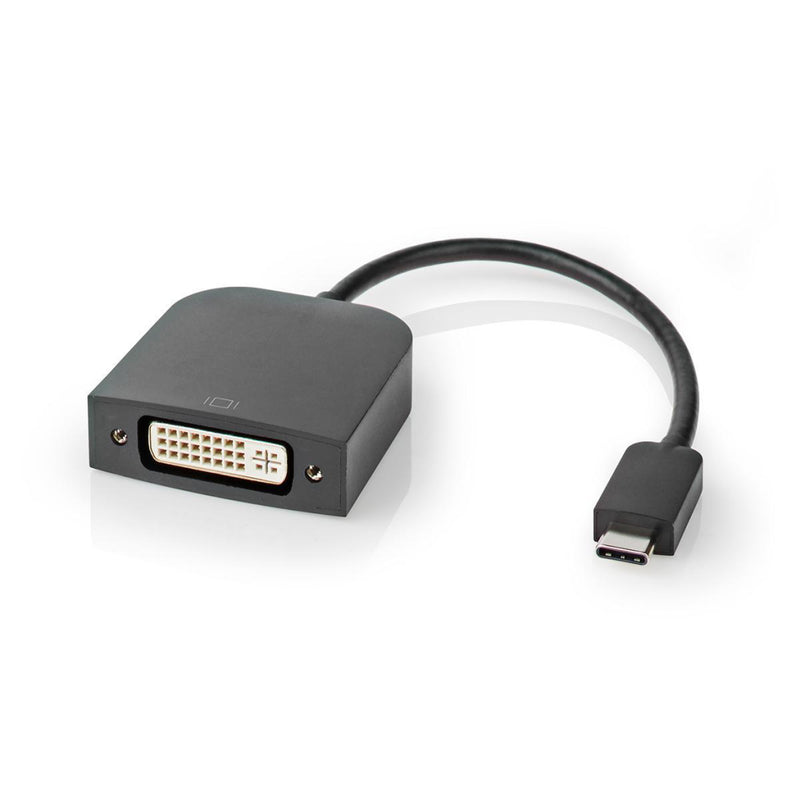 Nedis CCGP64552BK02 Usb-adapter Usb 3.2 Gen 1 Usb Type-c&trade; Male Dvi-d 24+1-pins Female 0.20 M