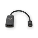 Nedis CCGP64352BK02 Usb-adapter Usb 3.2 Gen 1 Usb Type-c&trade; Male Displayport Female 0.20 M Rond