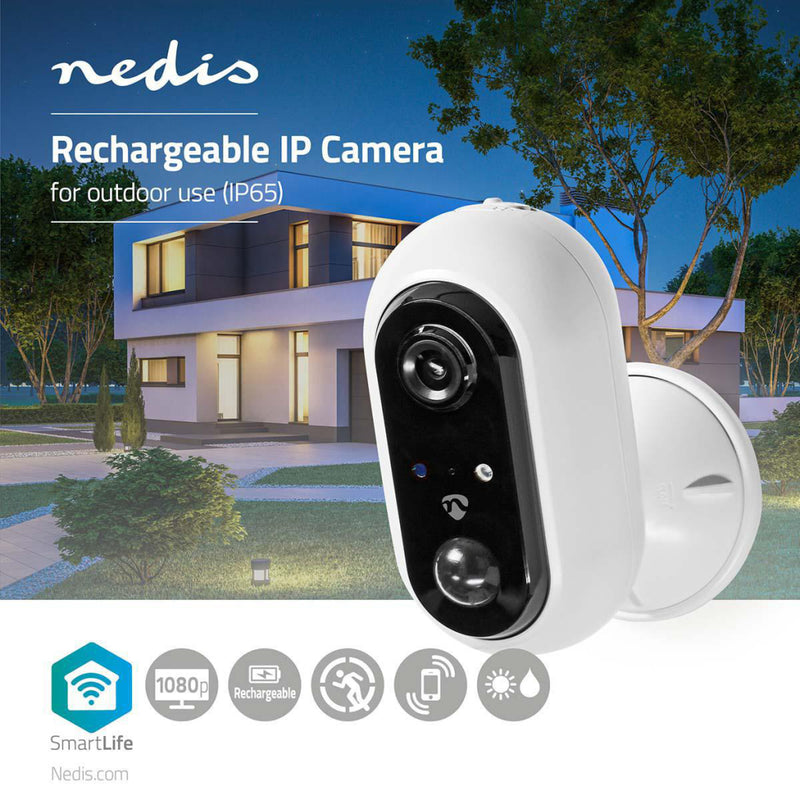 Nedis WIFICBO20WT Smartlife Camera Voor Buiten Wi-fi Full Hd 1080p Ip65 Maximale Levensduur Batteri