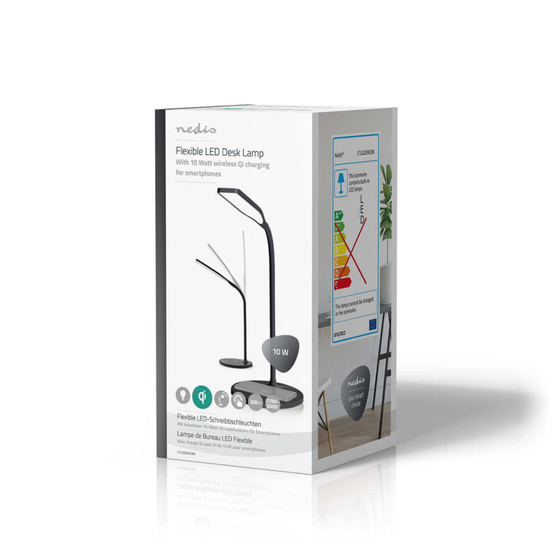 Nedis LTLGQ3M2BK Led-lamp Met Draadloze Lader Dimmer - Op Product Led / Qi 10 W Met Dimfunctie Koel