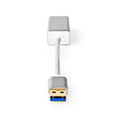 Nedis CCTB61950AL02 Usb-adapter Usb 3.2 Gen 1 Usb Type-a Rj45 Female Verguld Recht 0.20 M Rond Gebr