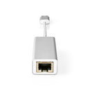 Nedis CCTB61950AL02 Usb-adapter Usb 3.2 Gen 1 Usb Type-a Rj45 Female Verguld Recht 0.20 M Rond Gebr