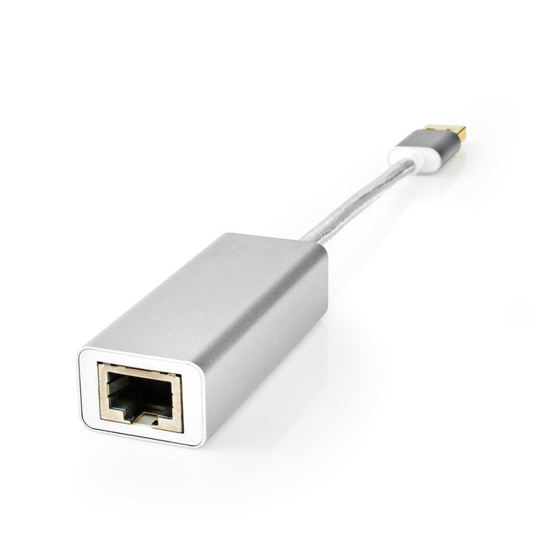 Nedis CCTB61950AL02 Usb-adapter Usb 3.2 Gen 1 Usb Type-a Rj45 Female Verguld Recht 0.20 M Rond Gebr