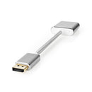 Nedis CCTB37250AL02 Displayport-kabel Displayport Male Dvi-d 24+1-pins Female 1080p Verguld 0.20 M