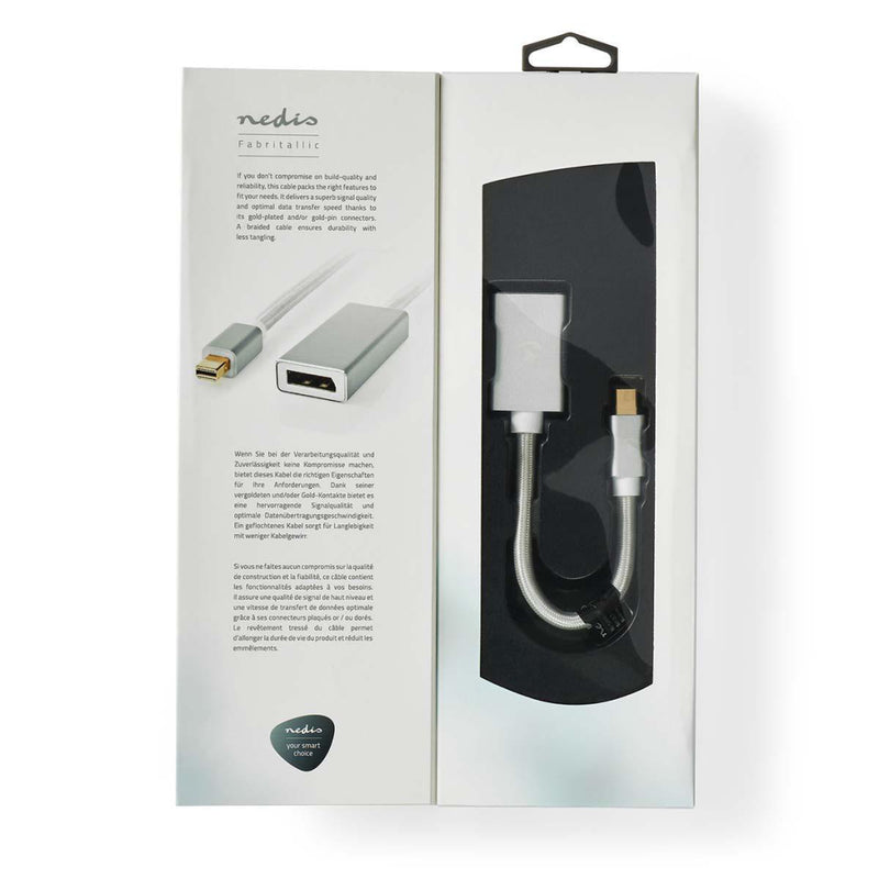 Nedis CCTB37450AL02 Mini Displayport-kabel Displayport 1.2 Mini-displayport Male Displayport Female