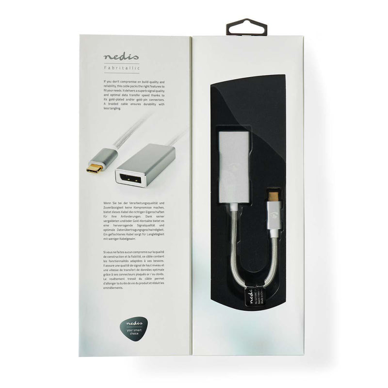 Nedis CCTB64450AL02 Usb-adapter Usb 3.2 Gen 1 Usb-c&trade; Male Displayport Female 5 Gbps 0.20 M Ro