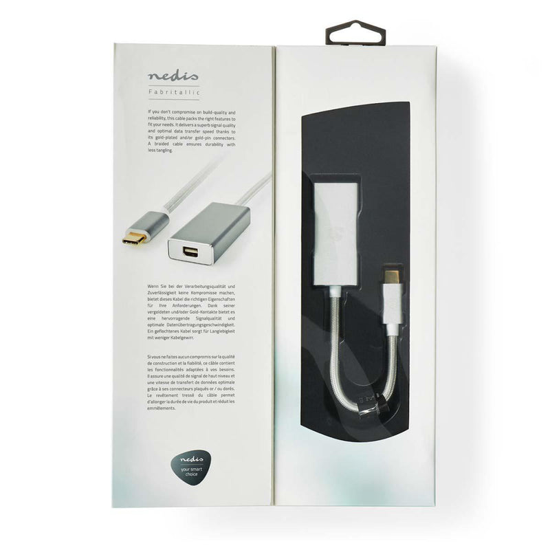 Nedis CCTB64550AL02 Usb-adapter Usb 3.2 Gen 1 Usb-c&trade; Male Mini Displayport 5 Gbps 0.20 M Rond