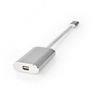 Nedis CCTB64580AL02 Usb-adapter Usb 3.2 Gen 1 Usb-c&trade; Male Mini Displayport 0.20 M Rond Vergul
