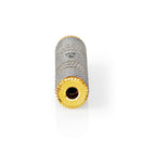 Nedis CATB22950GD Stereo-audioadapter 3,5 Mm Female 3,5 Mm Female Verguld Recht Aluminium Goud / Me