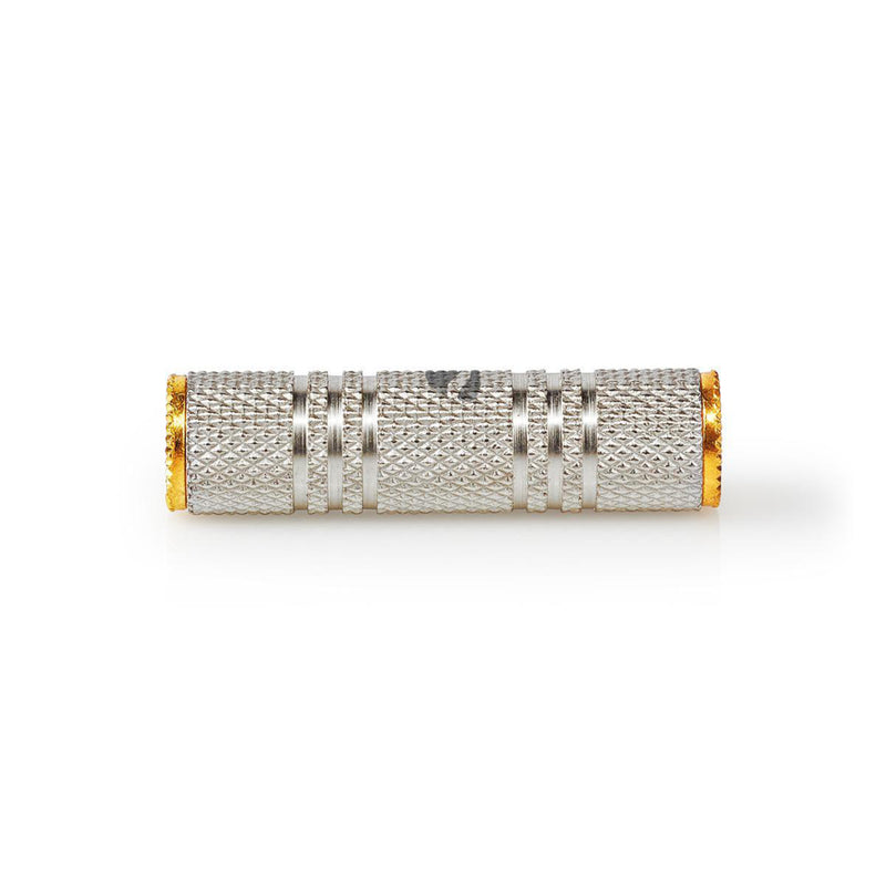 Nedis CATB22950GD Stereo-audioadapter 3,5 Mm Female 3,5 Mm Female Verguld Recht Aluminium Goud / Me
