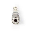 Nedis CATB23930GD Stereo-audioadapter 6,35 Mm Male 3,5 Mm Female Verguld Recht Aluminium Goud / Met