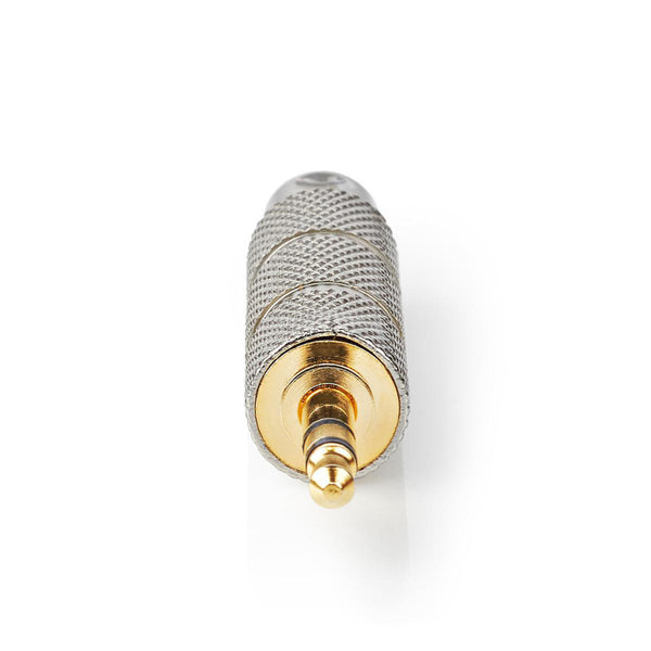 Nedis CATB22935GD Stereo-audioadapter 3,5 Mm Male 6,35 Mm Female Verguld Recht Metaal Goud / Metaal