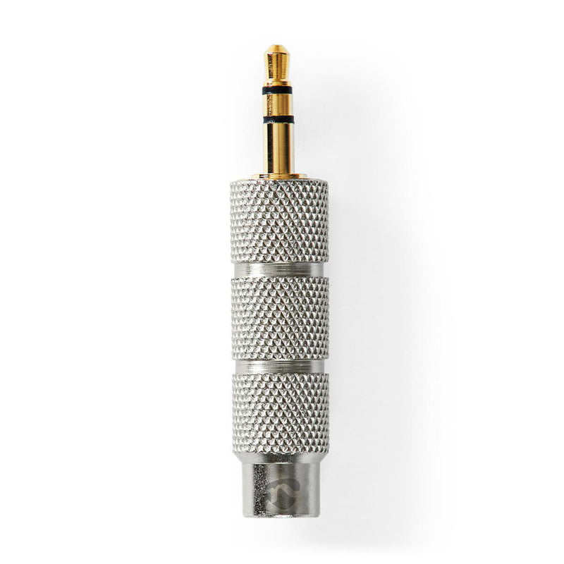 Nedis CATB22935GD Stereo-audioadapter 3,5 Mm Male 6,35 Mm Female Verguld Recht Metaal Goud / Metaal