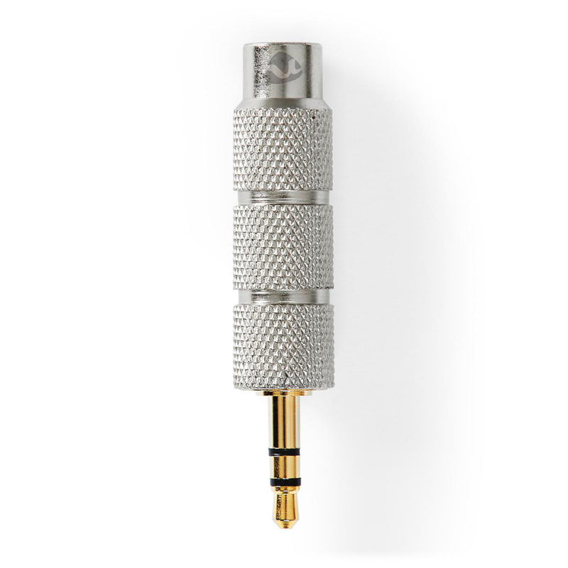 Nedis CATB22935GD Stereo-audioadapter 3,5 Mm Male 6,35 Mm Female Verguld Recht Metaal Goud / Metaal