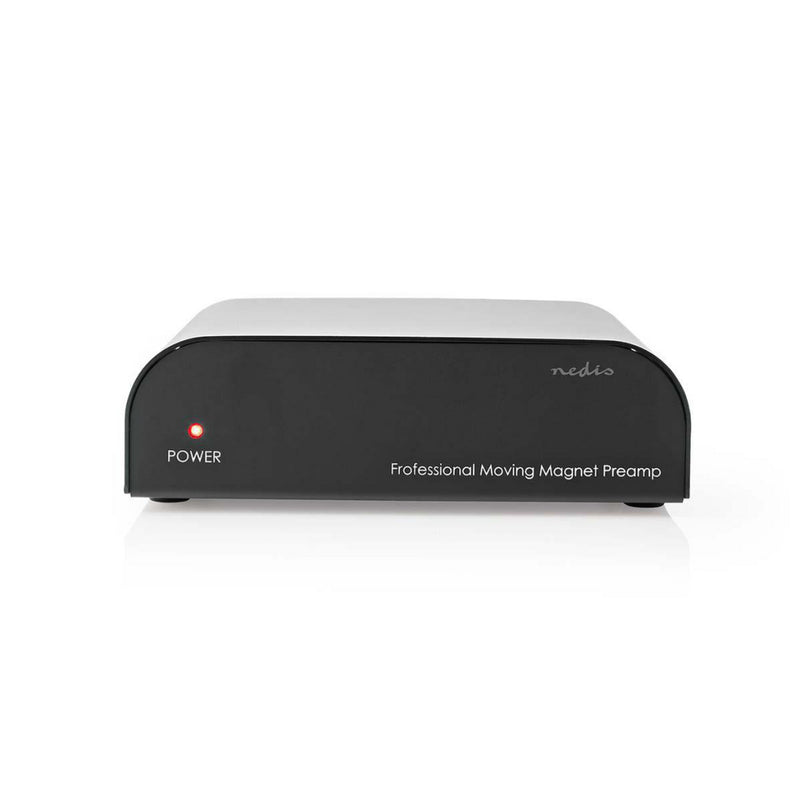 Nedis AAMP2411BK Voorversterker Input: 1x Rca Output: 1x Rca Phono / Platenspeler Automatisch Zwart