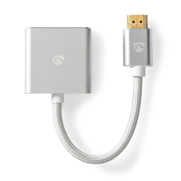 Nedis CCTB34900AL02 Vga-adapter Hdmi&trade; Connector Vga Female 15p Verguld Recht Aluminium Zilver