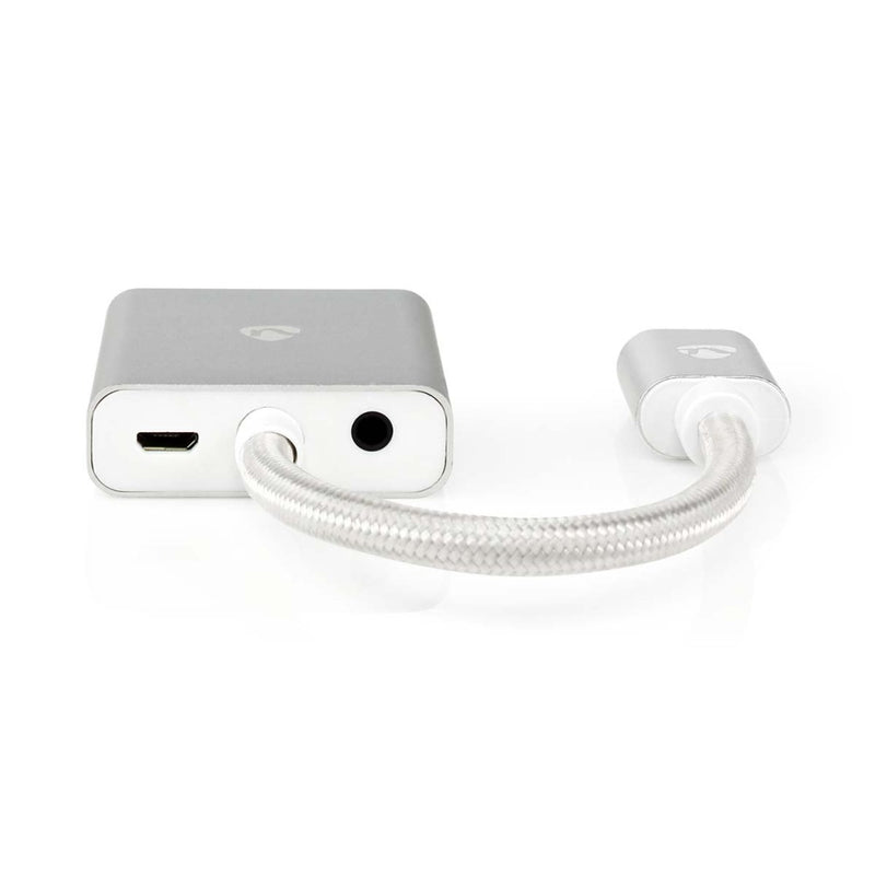 Nedis CCTB34900AL02 Vga-adapter Hdmi&trade; Connector Vga Female 15p Verguld Recht Aluminium Zilver