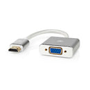 Nedis CCTB34900AL02 Vga-adapter Hdmi&trade; Connector Vga Female 15p Verguld Recht Aluminium Zilver