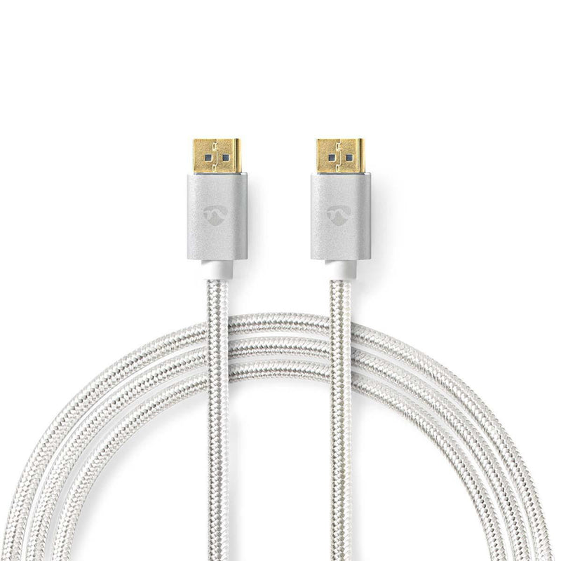 Nedis CCTB37014AL20 Displayport-kabel Displayport Male Displayport Male 8k@60hz Verguld 2.00 M Rond