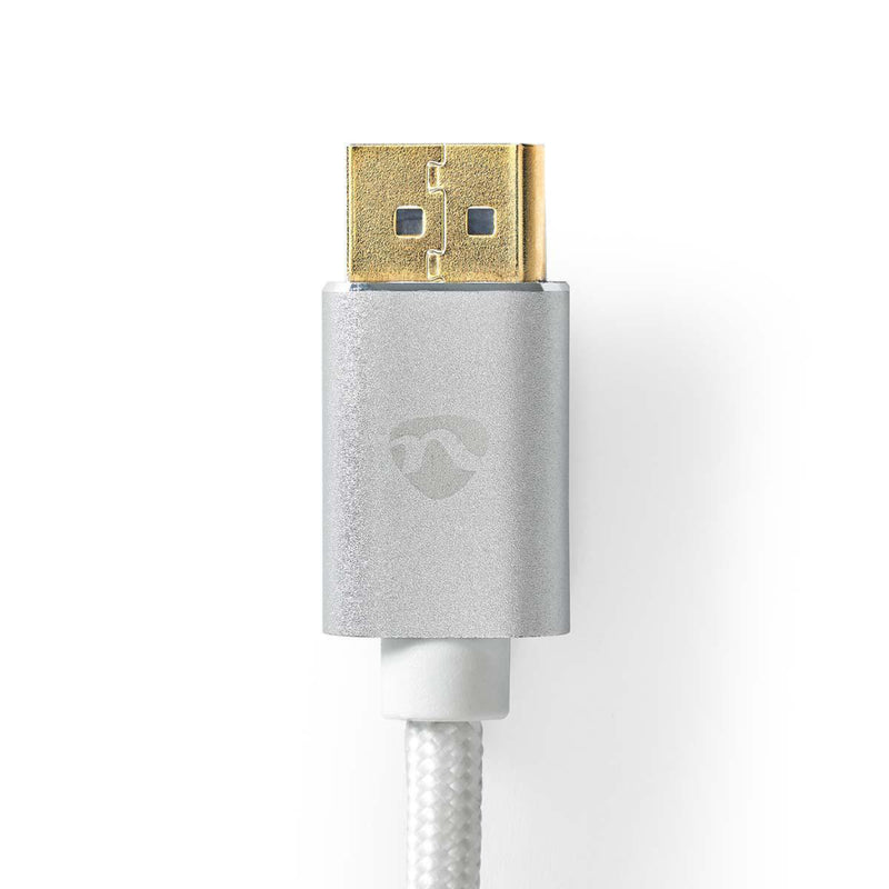Nedis CCTB37014AL20 Displayport-kabel Displayport Male Displayport Male 8k@60hz Verguld 2.00 M Rond