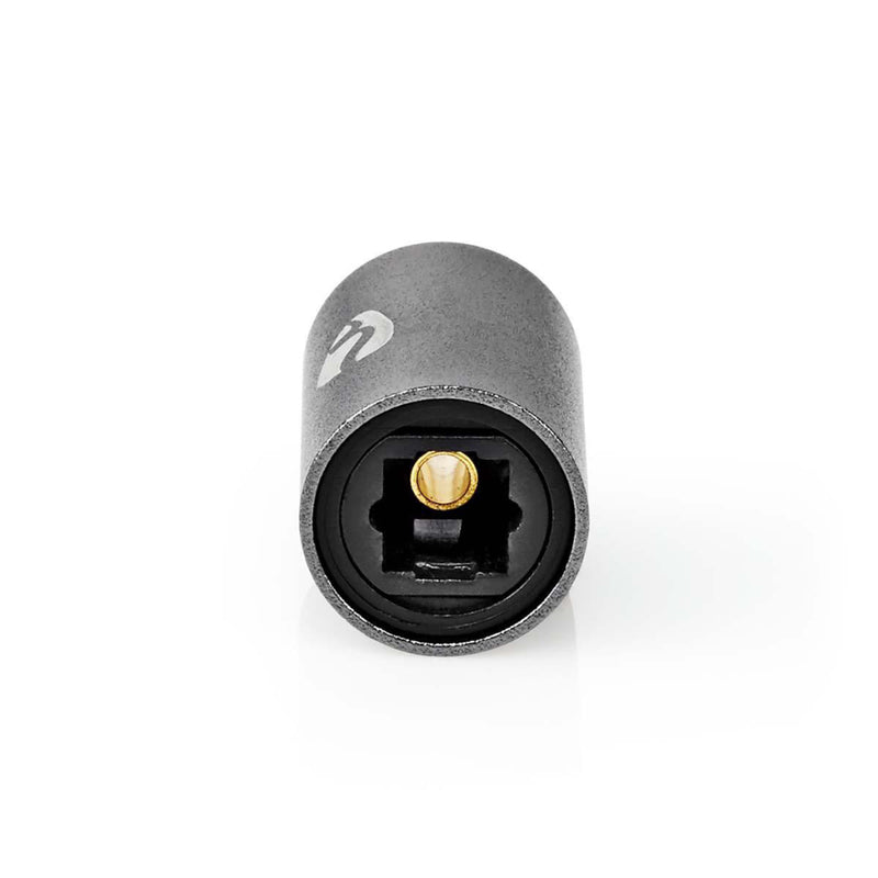 Nedis CATB25950GY &reg; Koppelstuk Optische-audiokabels Toslink Female - Toslink Female Aluminium G