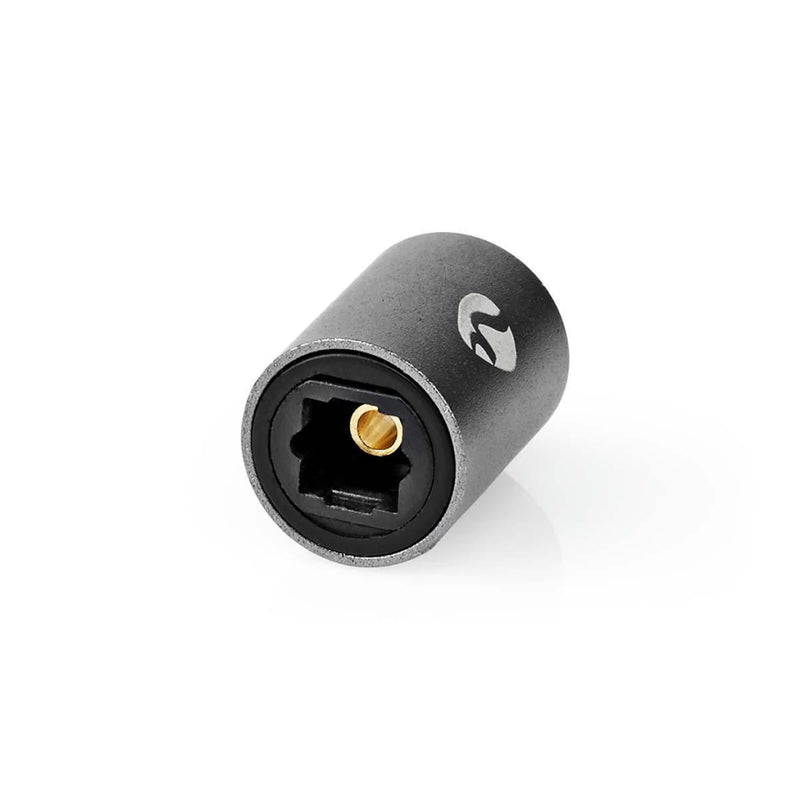 Nedis CATB25950GY &reg; Koppelstuk Optische-audiokabels Toslink Female - Toslink Female Aluminium G