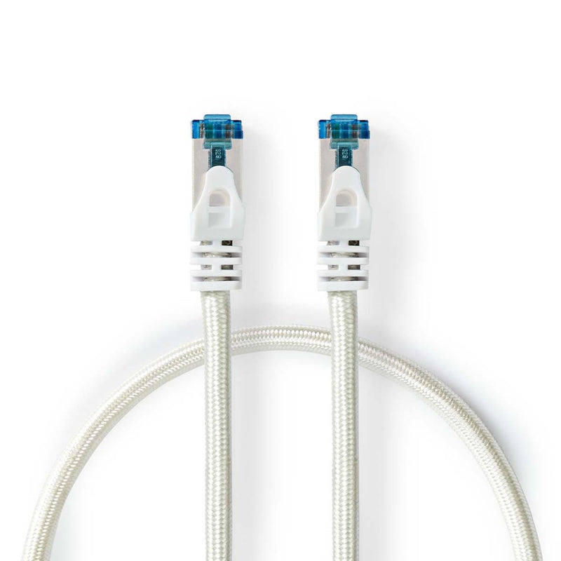 Nedis CCTB85321AL30 Cat6a-kabel S/ftp Rj45 Male Rj45 Male 3.00 M Snagless Rond Gevlochten / Pvc Zil