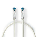 Nedis CCTB85321AL50 Cat6a-kabel S/ftp Rj45 Male Rj45 Male 5.00 M Snagless Rond Gevlochten / Pvc Zil