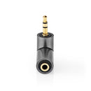 Nedis CATB22975GY Stereo-audioadapter 3,5 Mm Male 3,5 Mm Female Verguld Recht Metaal Goud / Gunmeta
