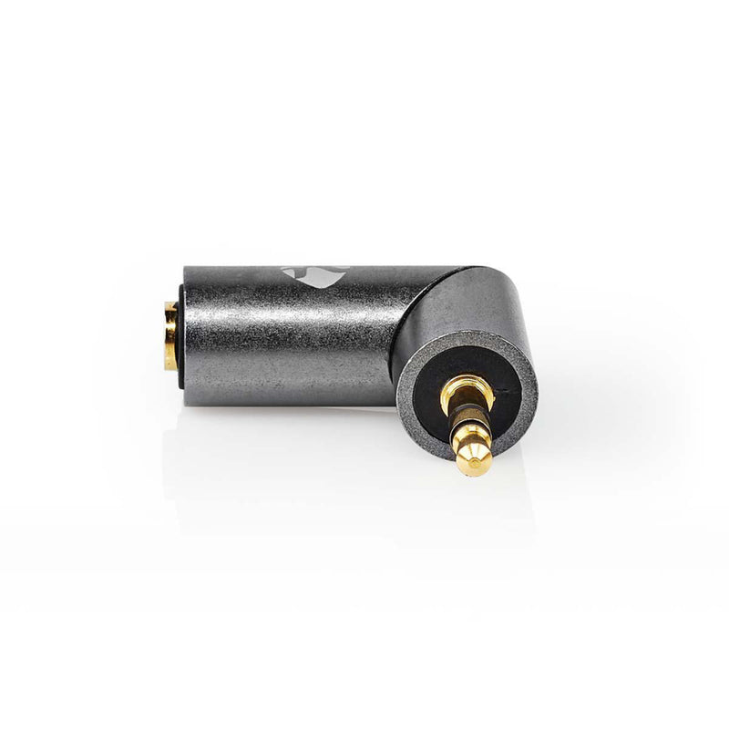 Nedis CATB22975GY Stereo-audioadapter 3,5 Mm Male 3,5 Mm Female Verguld Recht Metaal Goud / Gunmeta
