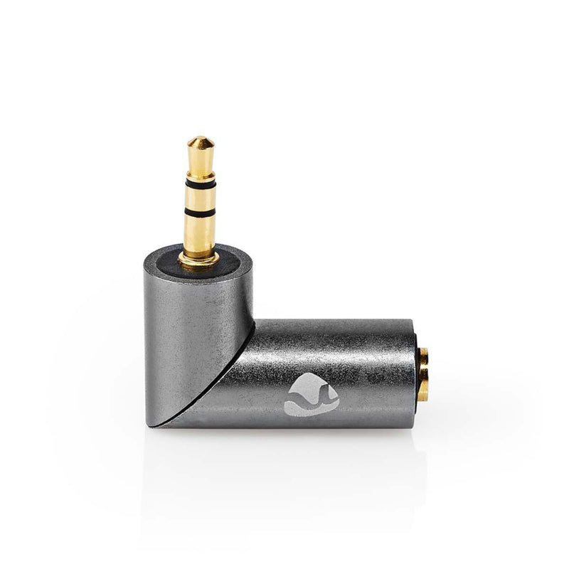 Nedis CATB22975GY Stereo-audioadapter 3,5 Mm Male 3,5 Mm Female Verguld Recht Metaal Goud / Gunmeta