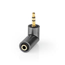 Nedis CATB22975GY Stereo-audioadapter 3,5 Mm Male 3,5 Mm Female Verguld Recht Metaal Goud / Gunmeta