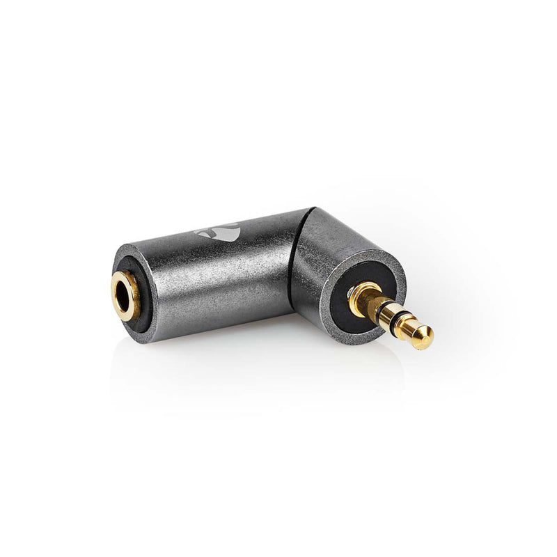 Nedis CATB22975GY Stereo-audioadapter 3,5 Mm Male 3,5 Mm Female Verguld Recht Metaal Goud / Gunmeta